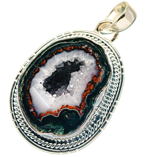 Coconut Geode Druzy Pendants handcrafted by Ana Silver Co - PD19313