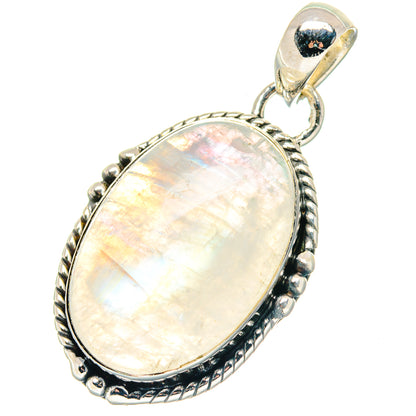 Rainbow Moonstone Pendants handcrafted by Ana Silver Co - PD19320