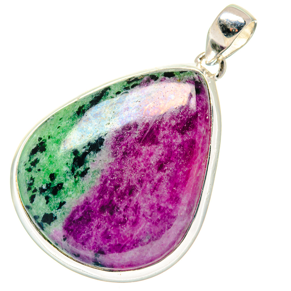 Ruby Zoisite Pendants handcrafted by Ana Silver Co - PD19327