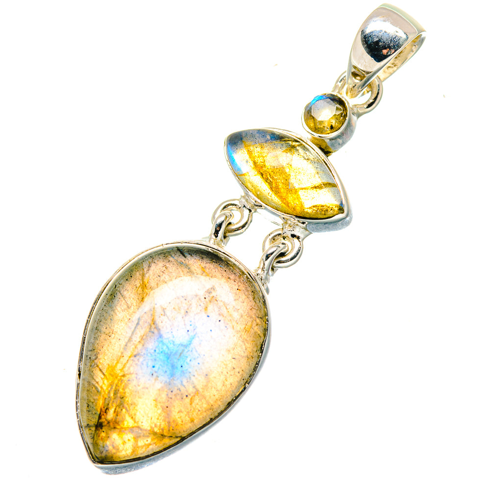 Labradorite Pendants handcrafted by Ana Silver Co - PD19338