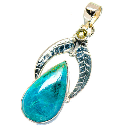 Chrysocolla Pendants handcrafted by Ana Silver Co - PD19339