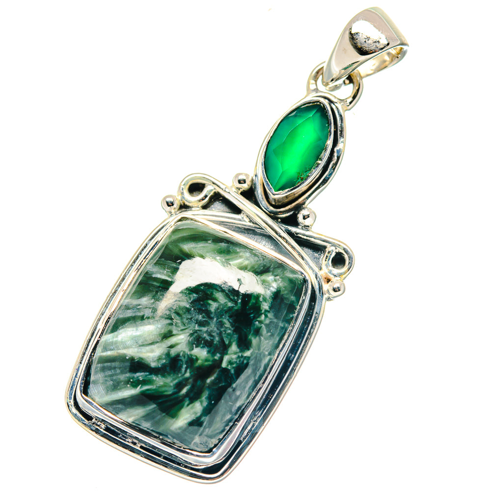 Seraphinite Pendants handcrafted by Ana Silver Co - PD19344