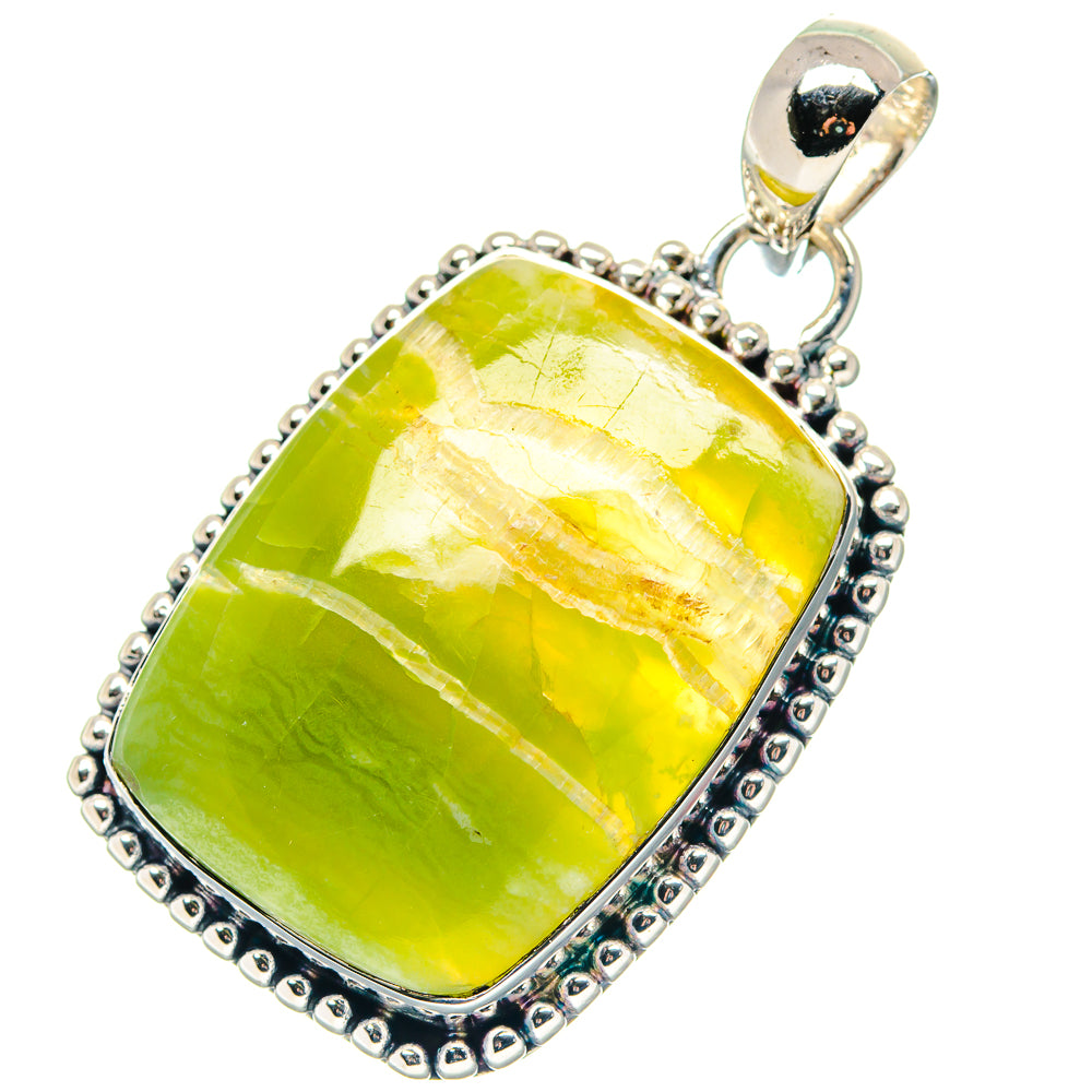 Serpentine Stone Pendants handcrafted by Ana Silver Co - PD19349