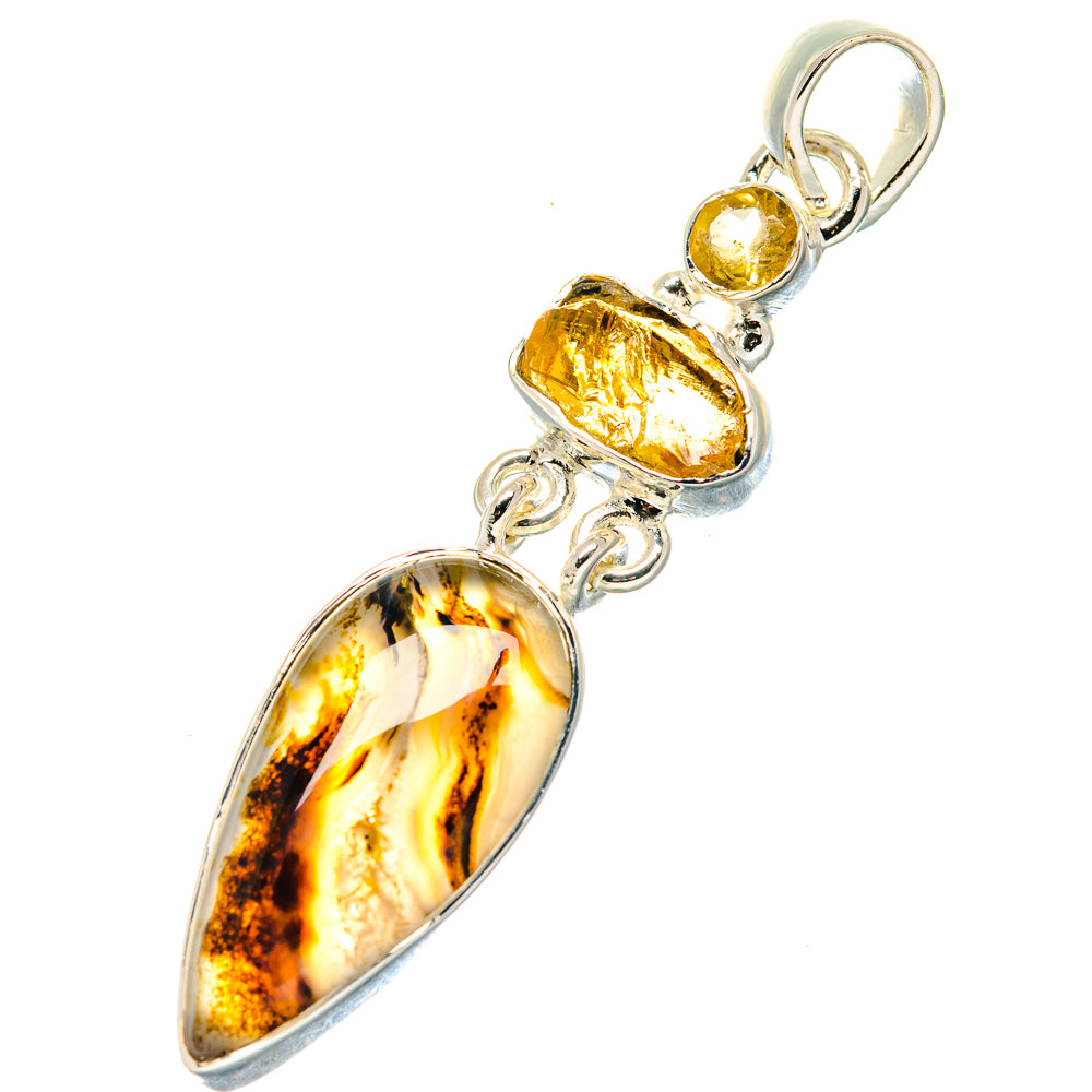 Montana Agate Pendants handcrafted by Ana Silver Co - PD19354