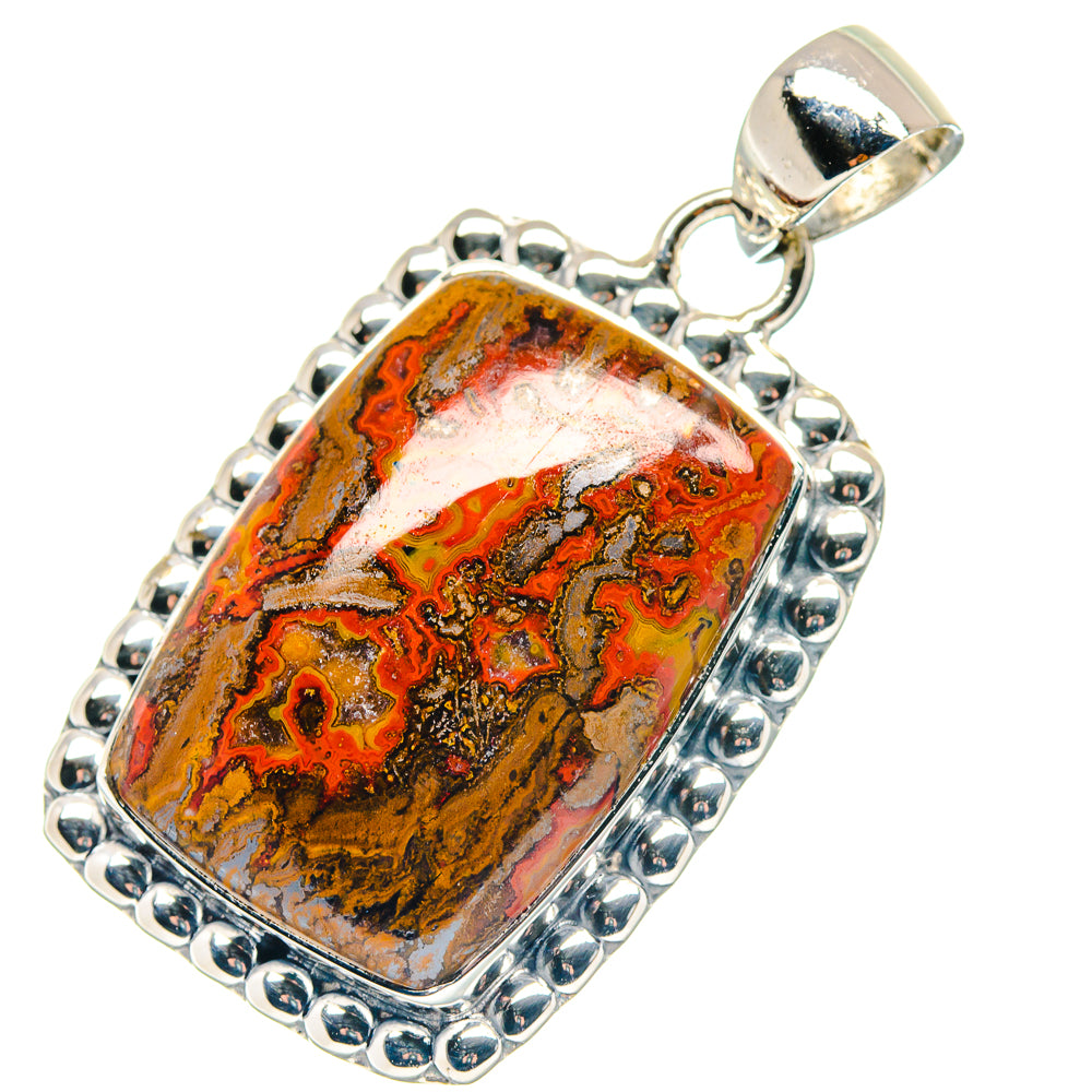 Moroccan Agate Pendants handcrafted by Ana Silver Co - PD19357 - Photo 2