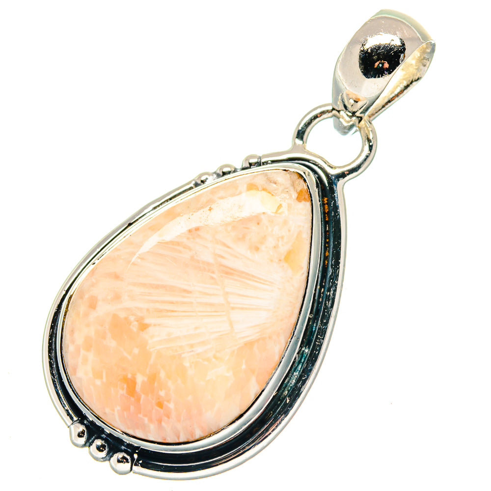 Scolecite Pendants handcrafted by Ana Silver Co - PD19368