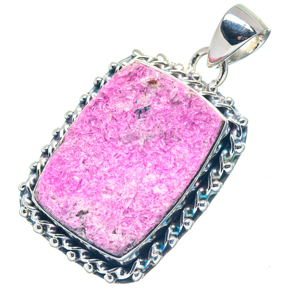 Cobalto Calcite Druzy Pendants handcrafted by Ana Silver Co - PD19373 - Photo 2