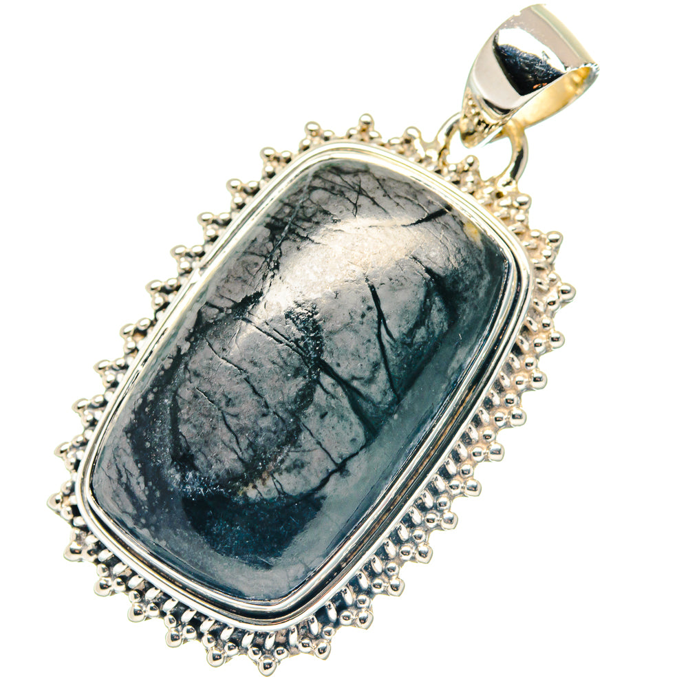 Pietersite, Citrine Pendants handcrafted by Ana Silver Co - PD19398 - Photo 2