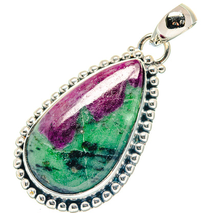Apatite, Rainbow Moonstone, Blue Topaz Pendants handcrafted by Ana Silver Co - PD19411