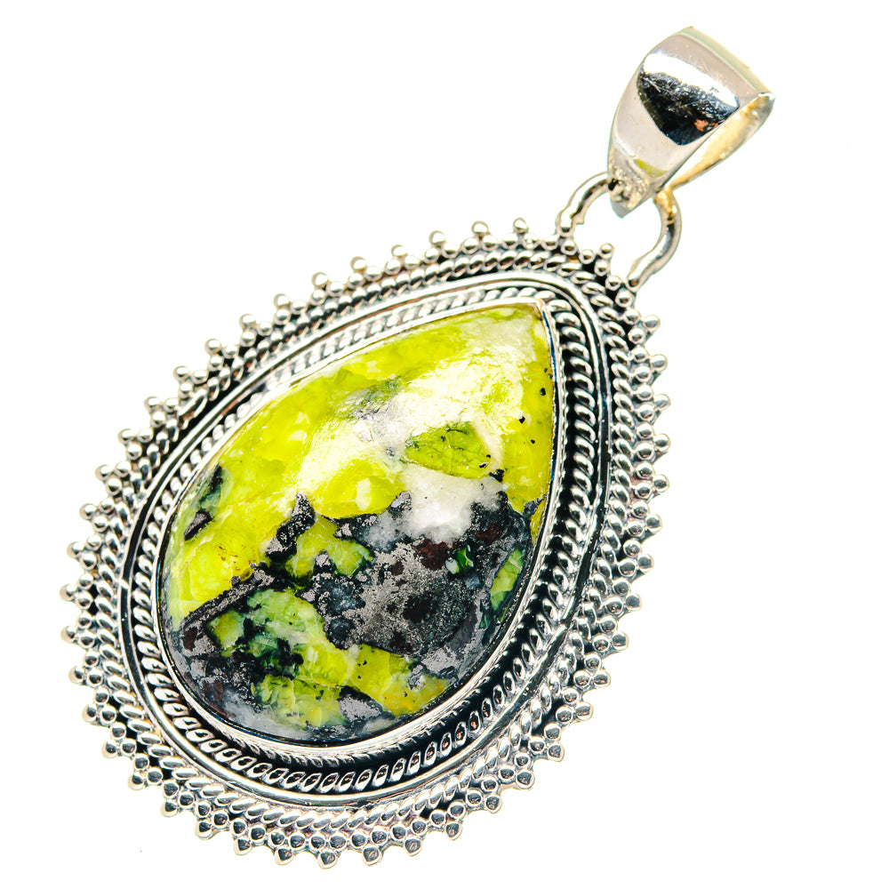 Ruby Zoisite, Pink Tourmaline, Black Onyx Pendants handcrafted by Ana Silver Co - PD19417