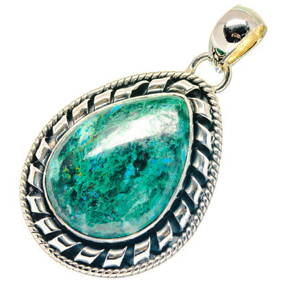 African Green Opal Pendants handcrafted by Ana Silver Co - PD19434