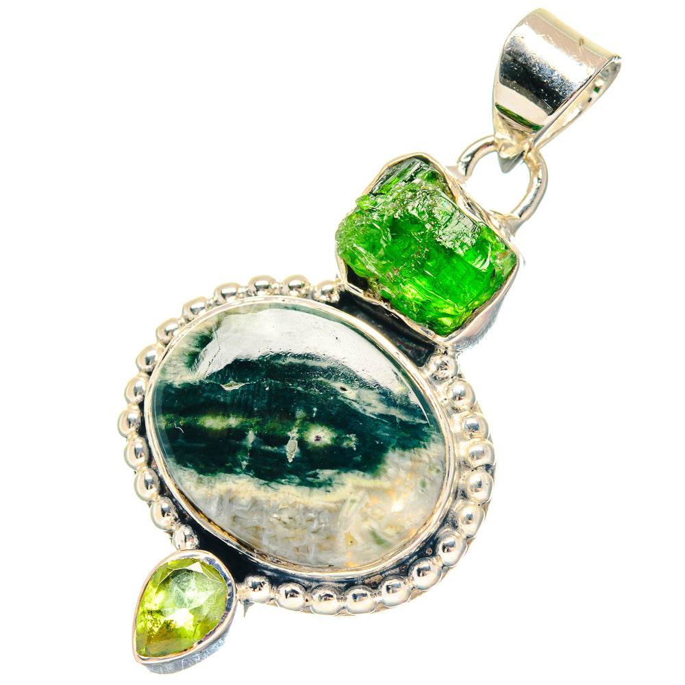 Labradorite, Cultured Pearl Pendants handcrafted by Ana Silver Co - PD19465