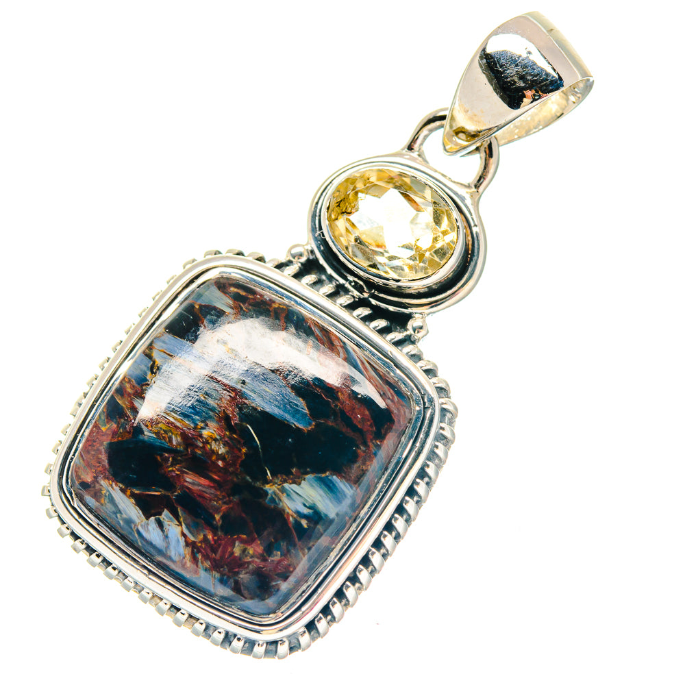 Black Agate Pendants handcrafted by Ana Silver Co - PD19505