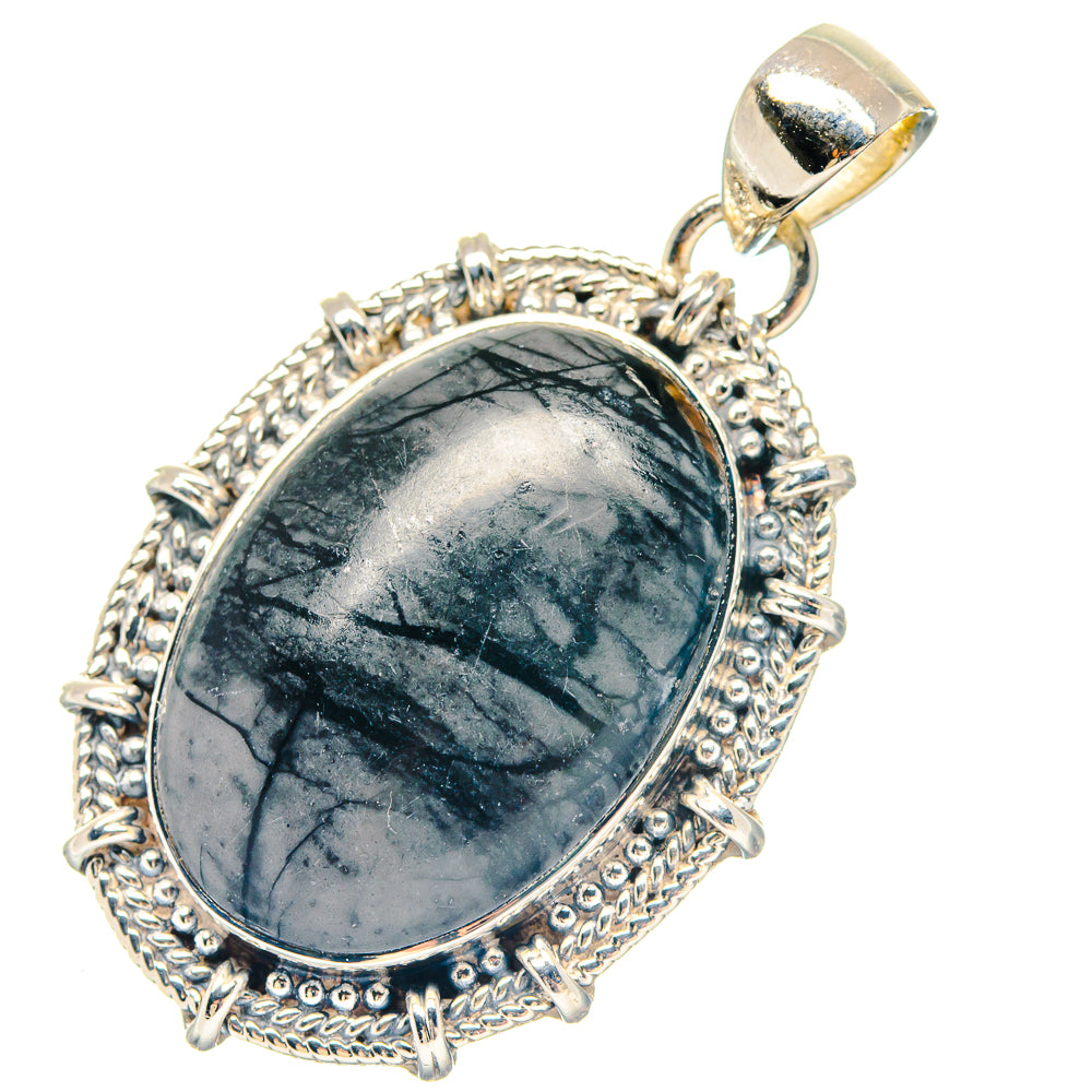 Spectro Pyrite Druzy Pendants handcrafted by Ana Silver Co - PD19507 - Photo 2