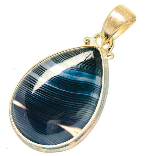 Black Tourmaline Pendants handcrafted by Ana Silver Co - PD19511