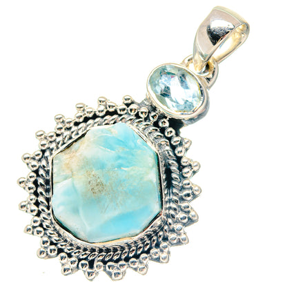 Larimar Rings handcrafted by Ana Silver Co - PD19534