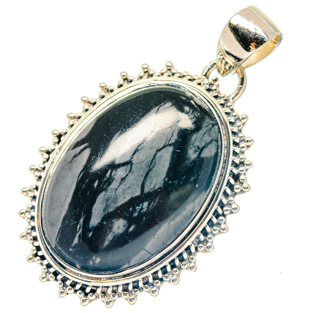 Plume Agate Pendants handcrafted by Ana Silver Co - PD19579