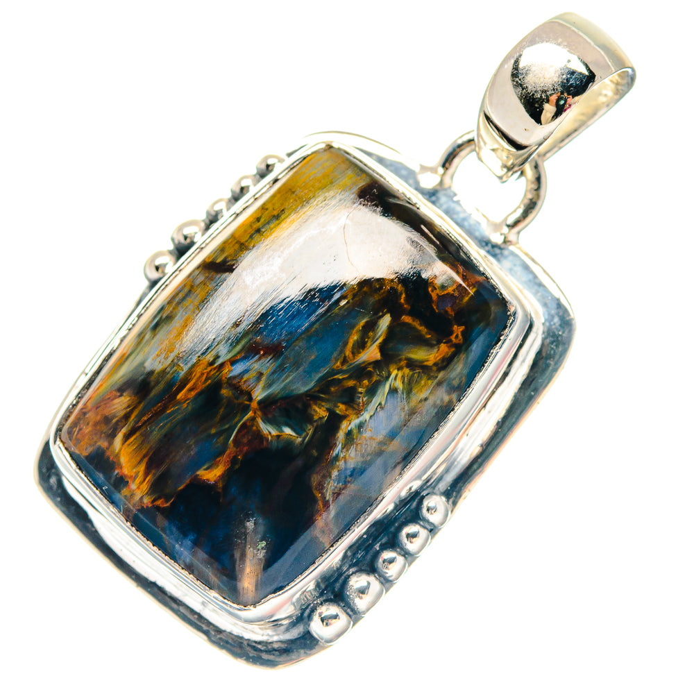 Pyrite In Black Onyx Pendants handcrafted by Ana Silver Co - PD19581