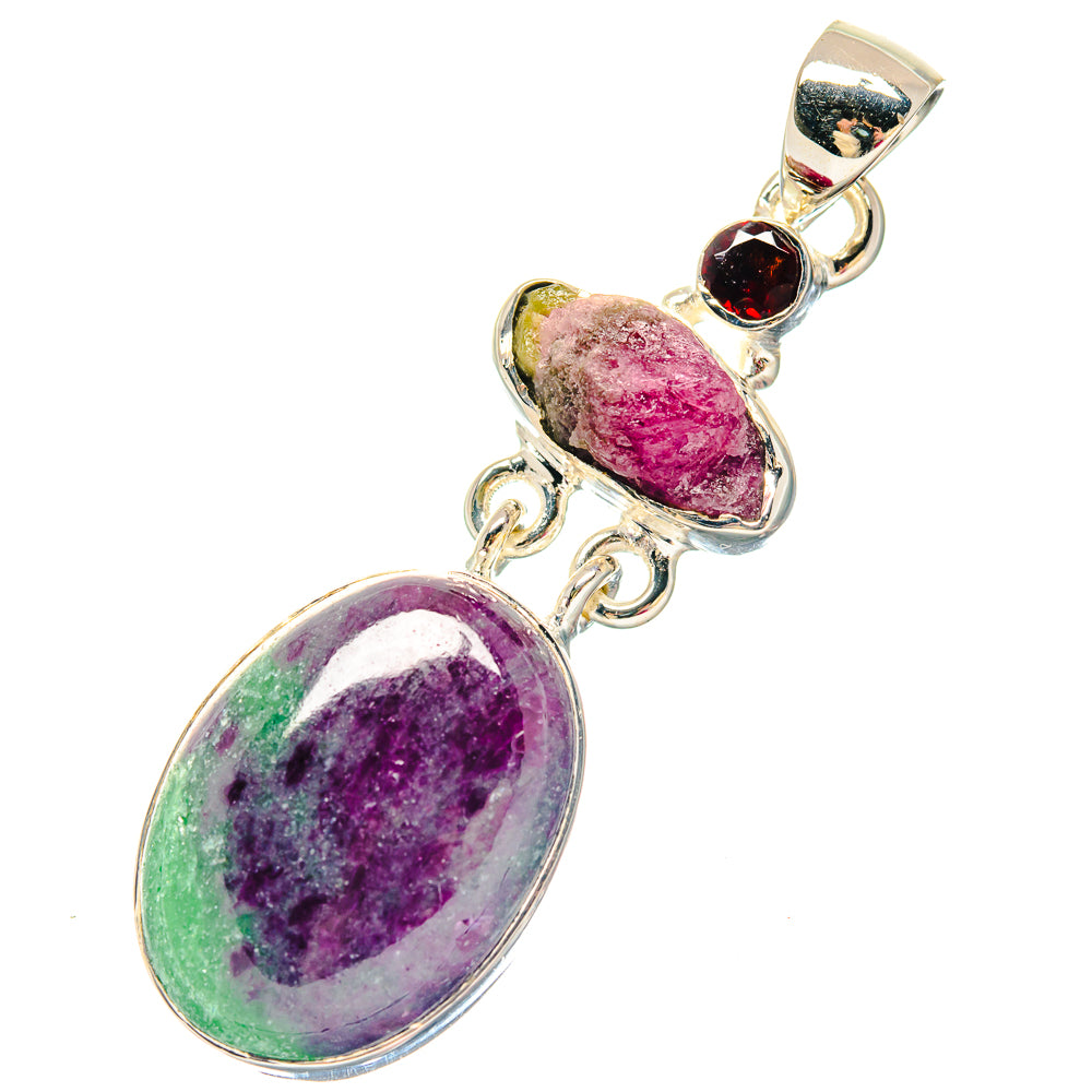 Pink Tourmaline Pendants handcrafted by Ana Silver Co - PD19595