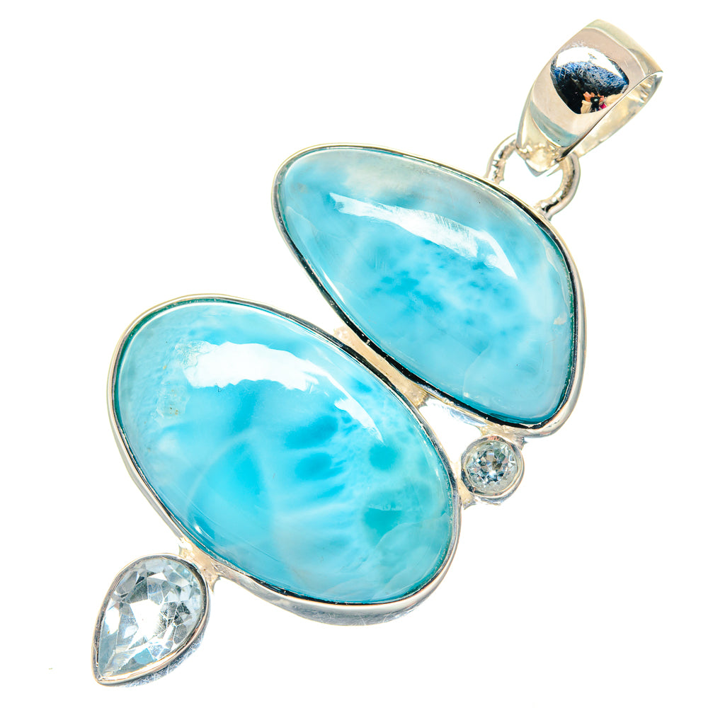 Black Botswana Agate Pendants handcrafted by Ana Silver Co - PD19617