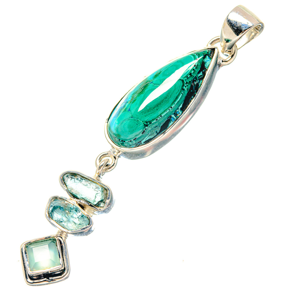 Blue Scheelite Pendants handcrafted by Ana Silver Co - PD19624