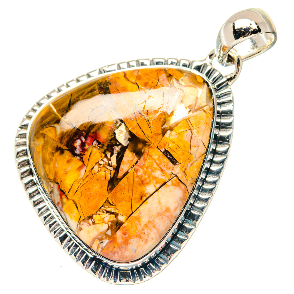 Hematite, White Quartz Pendants handcrafted by Ana Silver Co - PD19635