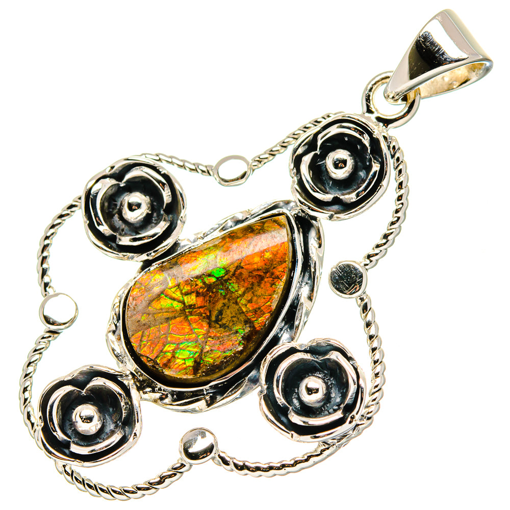 Ammolite Pendants handcrafted by Ana Silver Co - PD19640