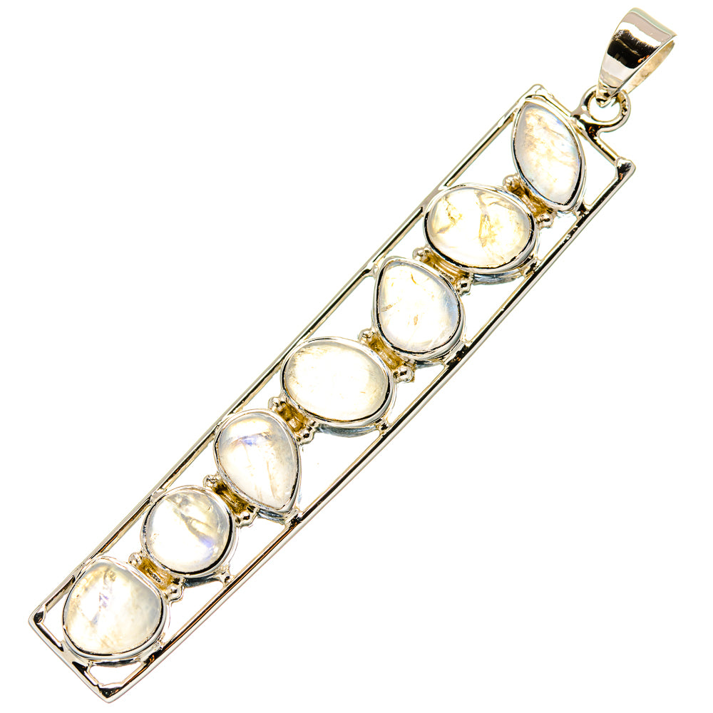 Rainbow Moonstone Pendants handcrafted by Ana Silver Co - PD19644
