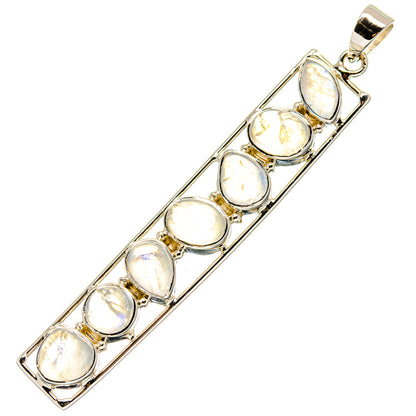 Rainbow Moonstone Pendants handcrafted by Ana Silver Co - PD19644