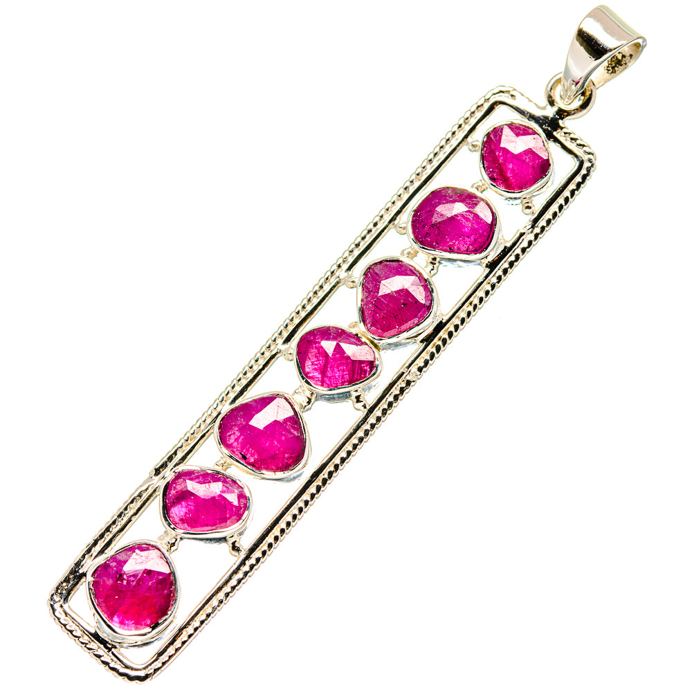 Ruby Pendants handcrafted by Ana Silver Co - PD19646