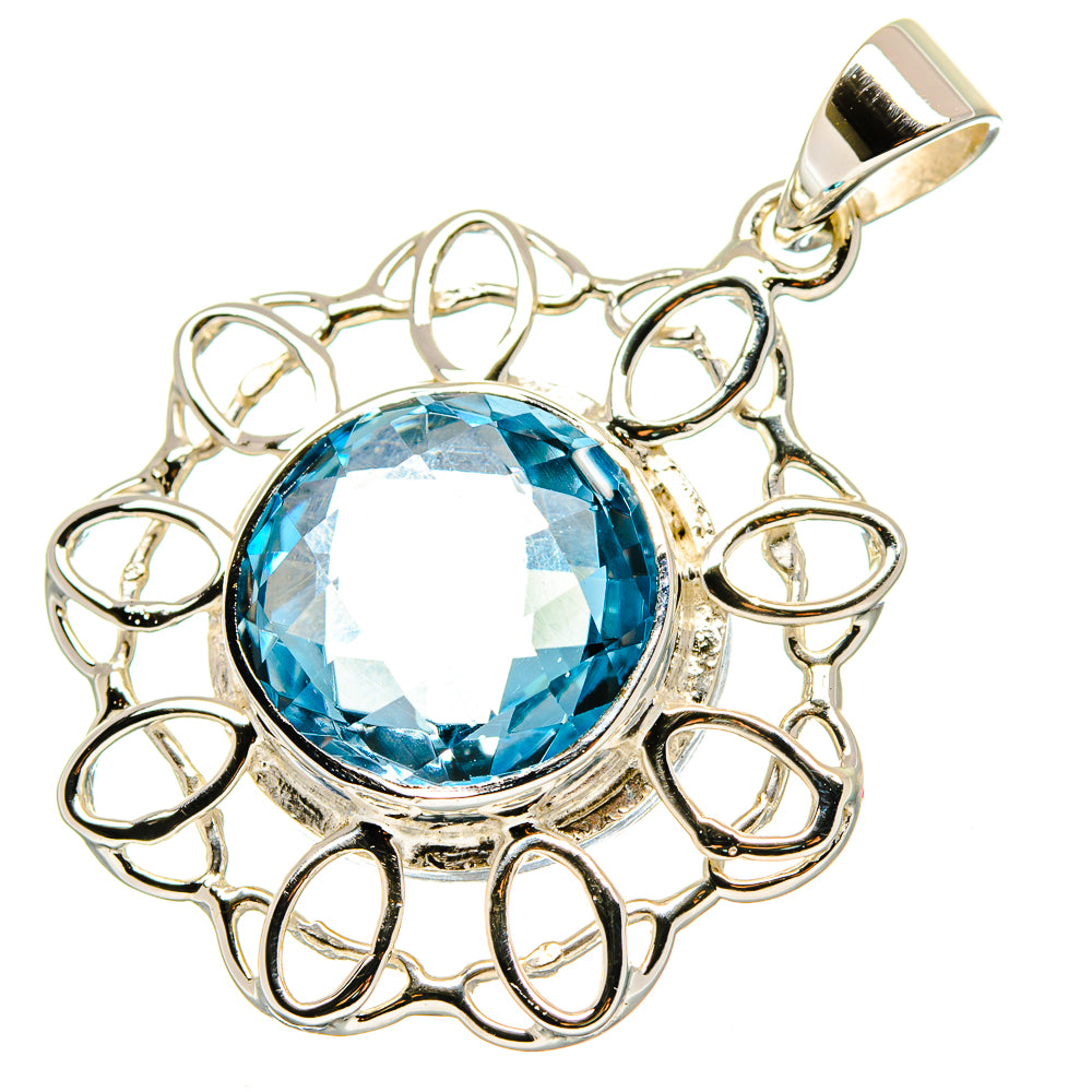 Blue Quartz Pendants handcrafted by Ana Silver Co - PD19647