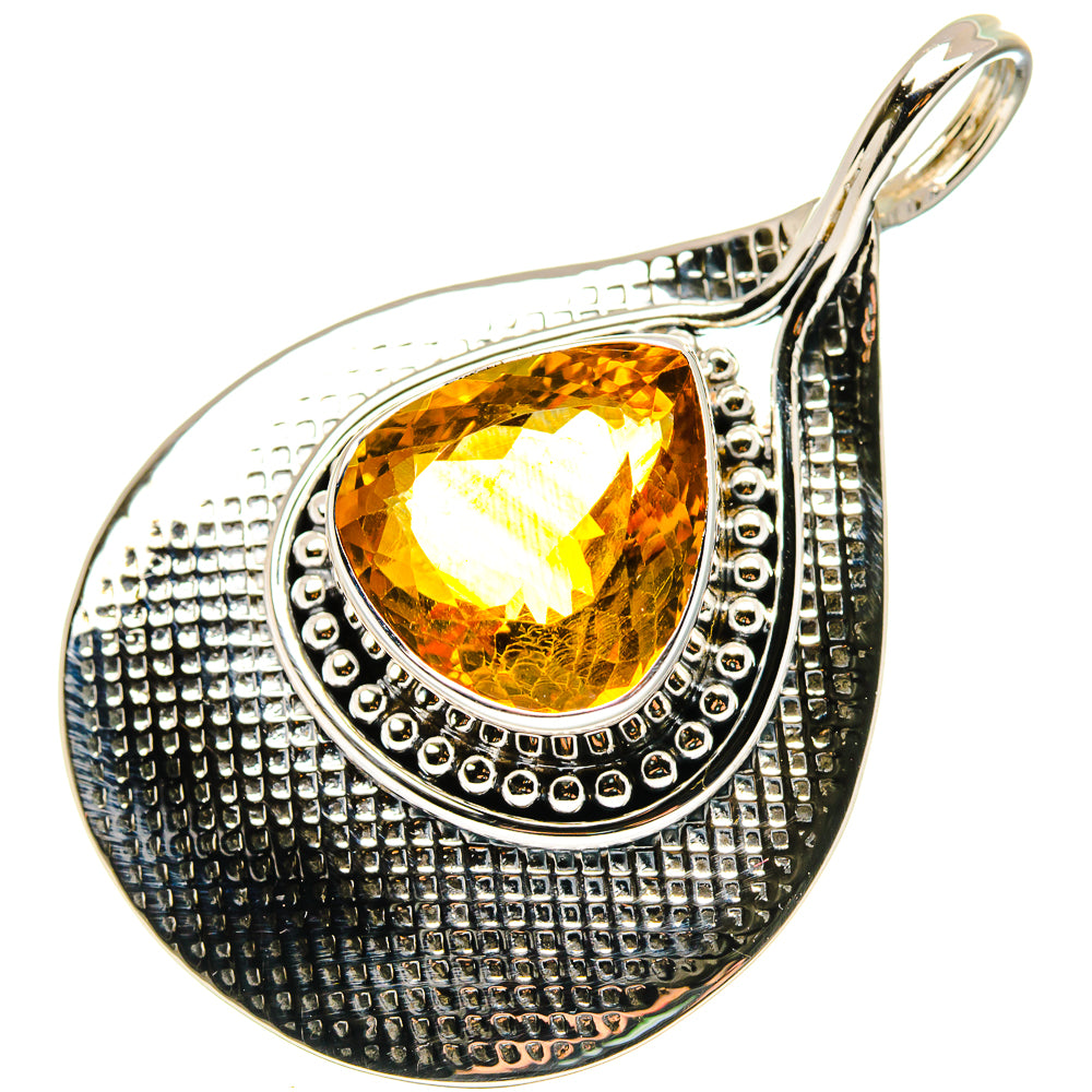 Mandarin Citrine Pendants handcrafted by Ana Silver Co - PD19648