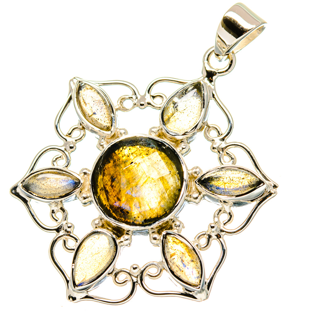 Labradorite Pendants handcrafted by Ana Silver Co - PD19659