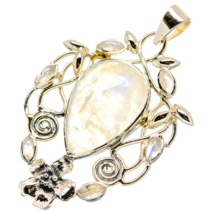 Rainbow Moonstone Pendants handcrafted by Ana Silver Co - PD19664