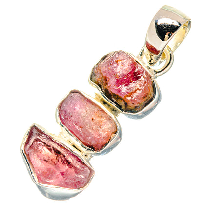 Pink Tourmaline Pendants handcrafted by Ana Silver Co - PD19670