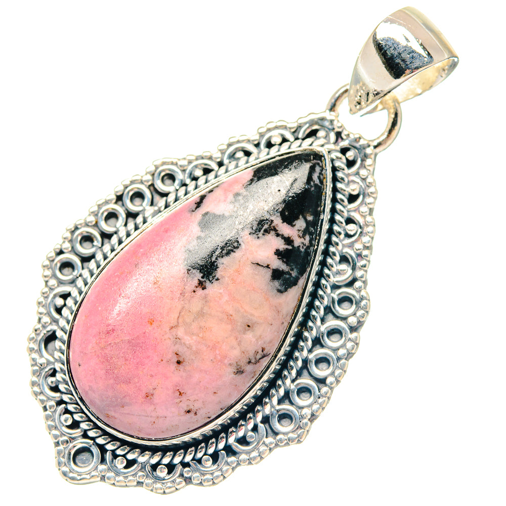 Rhodonite Pendants handcrafted by Ana Silver Co - PD19677