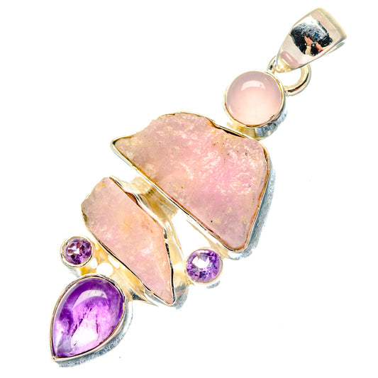 Kunzite Pendants handcrafted by Ana Silver Co - PD19678