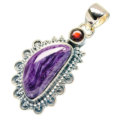 Charoite Pendants handcrafted by Ana Silver Co - PD19681
