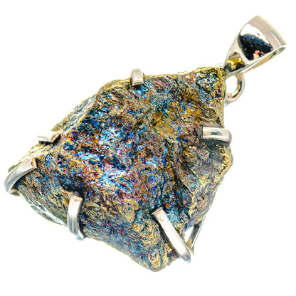 Spectro Pyrite Druzy Pendants handcrafted by Ana Silver Co - PD19685
