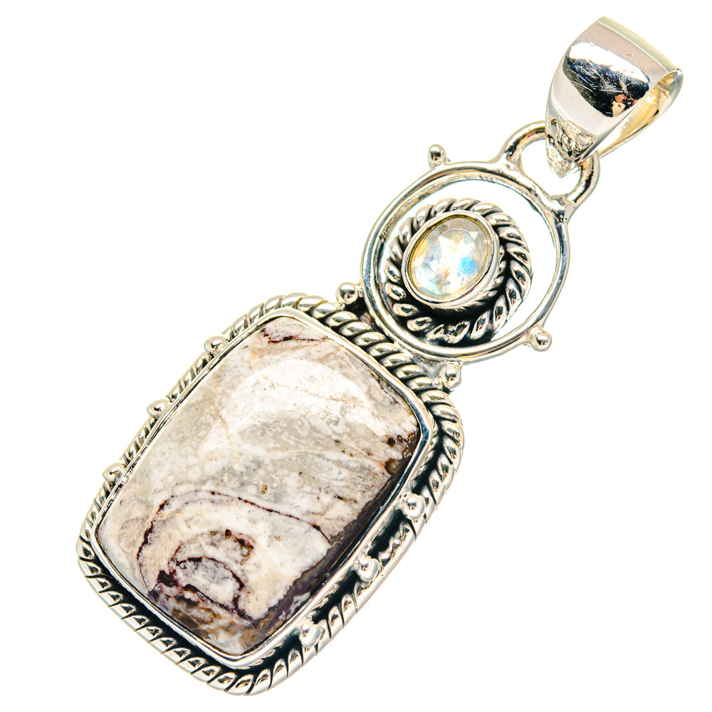 Laguna Lace Agate Pendants handcrafted by Ana Silver Co - PD19692