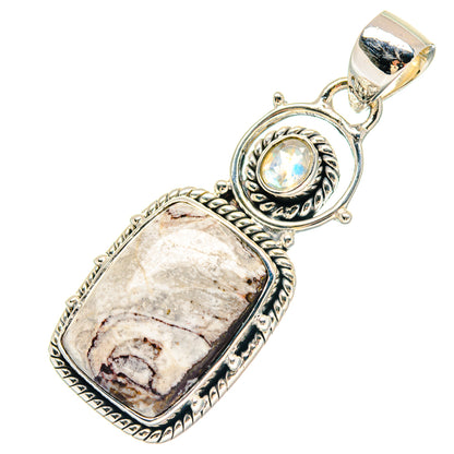 Laguna Lace Agate Pendants handcrafted by Ana Silver Co - PD19692
