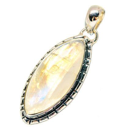 Rainbow Moonstone Pendants handcrafted by Ana Silver Co - PD19697