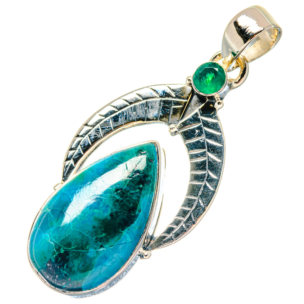 Chrysocolla Pendants handcrafted by Ana Silver Co - PD19704