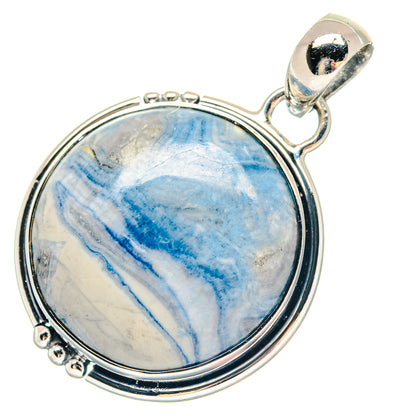 Blue Scheelite Pendants handcrafted by Ana Silver Co - PD19708