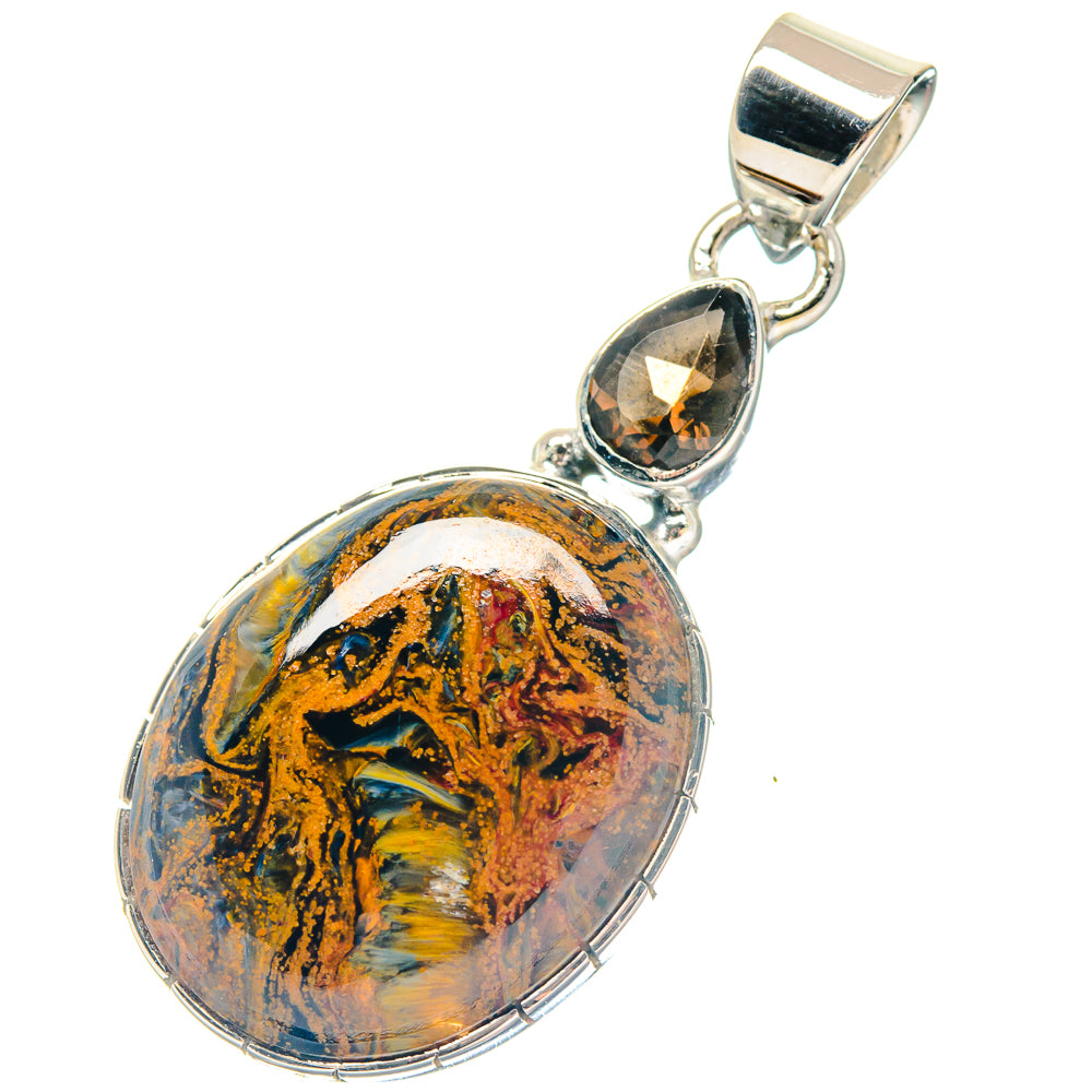 Golden Pietersite Pendants handcrafted by Ana Silver Co - PD19716