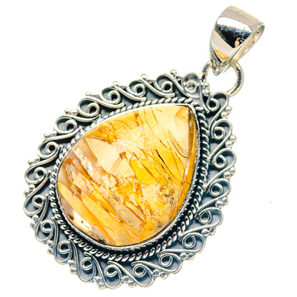 Brecciated Mookaite Pendants handcrafted by Ana Silver Co - PD19717 - Photo 2