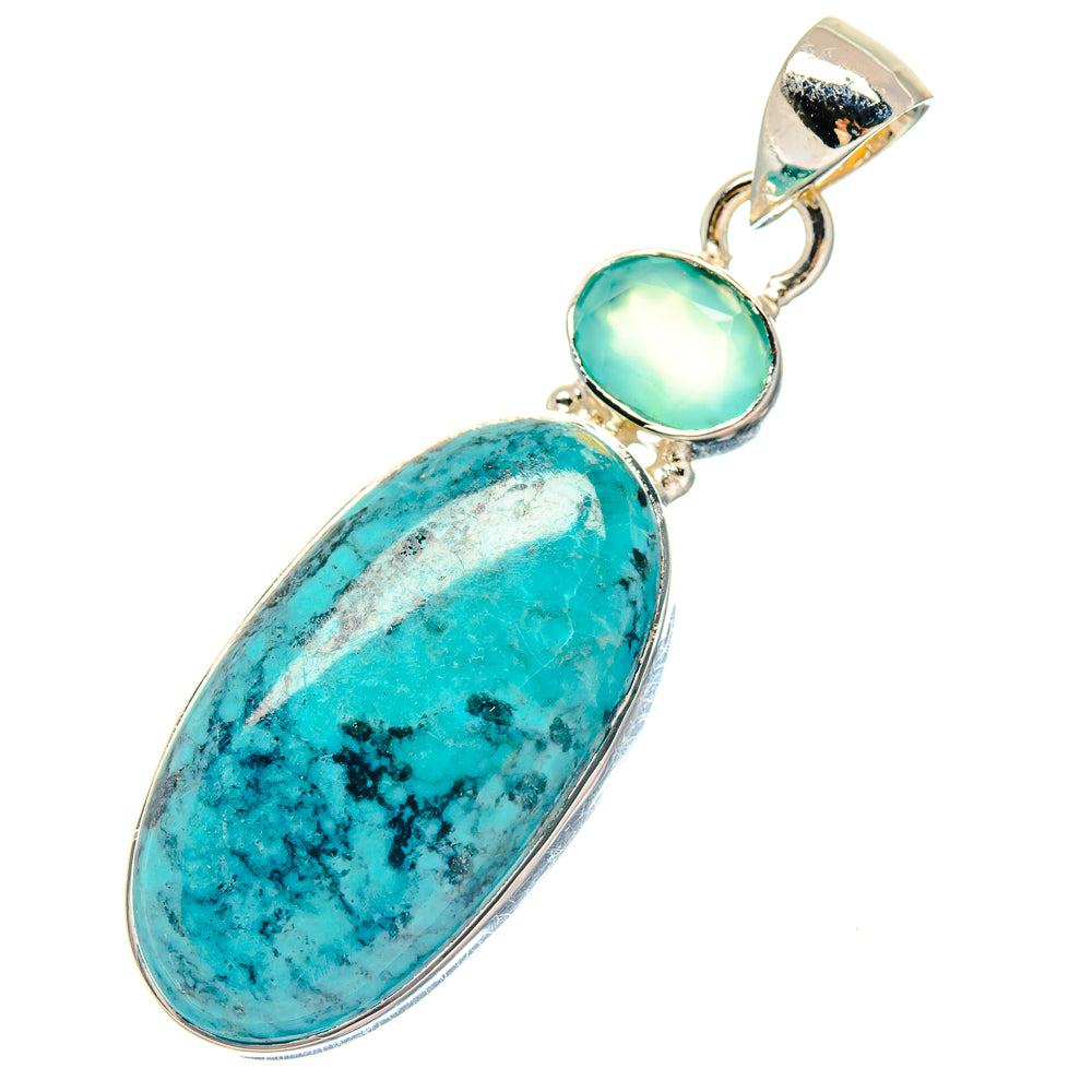 Tibetan Turquoise Pendants handcrafted by Ana Silver Co - PD19741