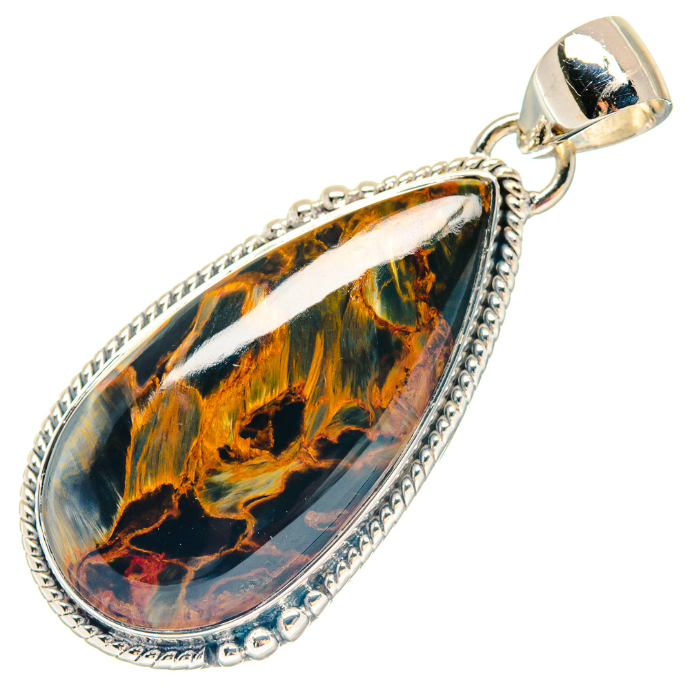 Golden Pietersite Pendants handcrafted by Ana Silver Co - PD19751