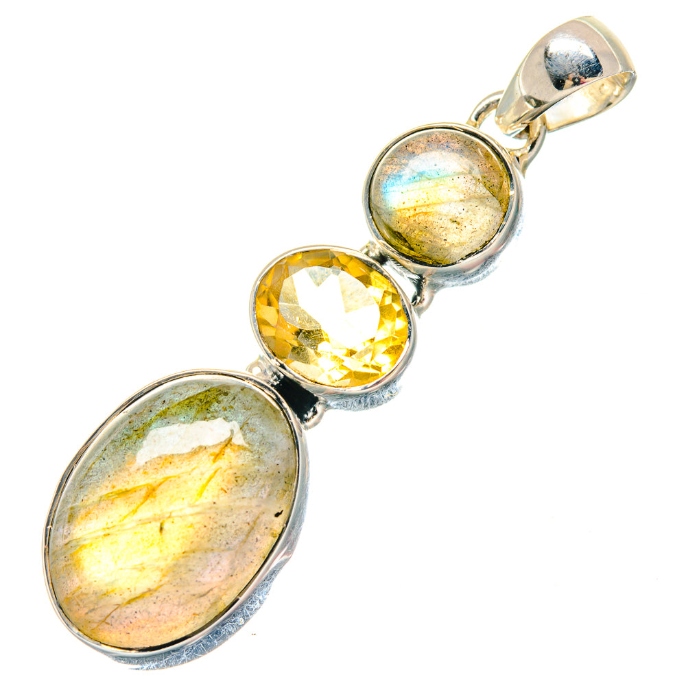 Labradorite Pendants handcrafted by Ana Silver Co - PD19754
