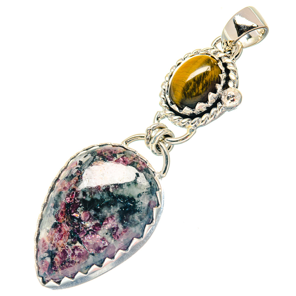 Russian Eudialyte Pendants handcrafted by Ana Silver Co - PD19763